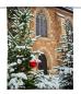 Mobile Preview: Weihnachten in der Kirche, Scheibenhänger eckig